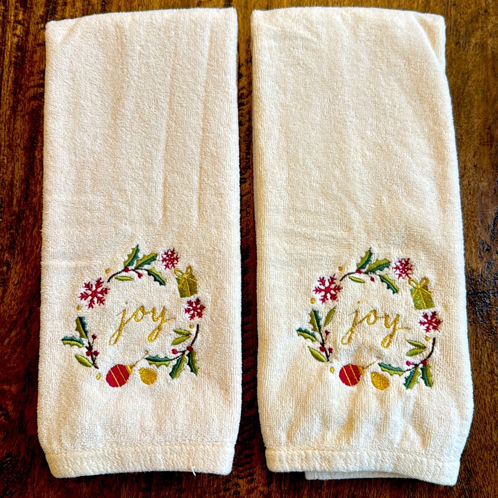 Home Decor 2  Christmas joy, hand towels